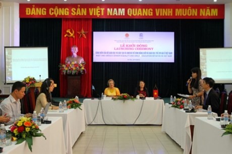 越南女童教育和性别平等创意活动启动仪式 - ảnh 1
