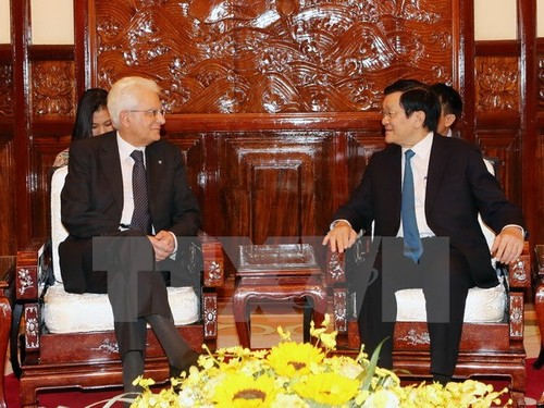 意大利总统马塔雷拉圆满结束对越南的国事访问 - ảnh 1
