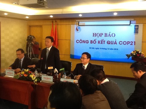 越南资源环境部举行COP 21会议结果发布会 - ảnh 1
