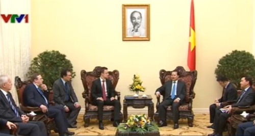 越南政府副总理武文宁会见匈牙利外交与对外经济部长西雅尔多 - ảnh 1