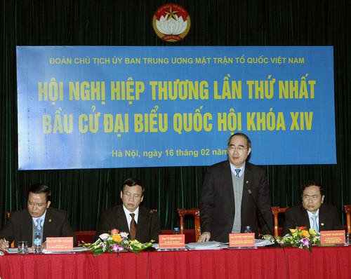 越南第14届国会代表选举第一次协商会议在河内召开 - ảnh 1