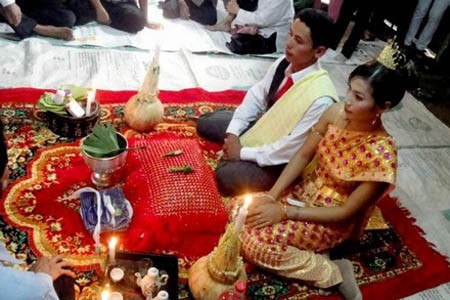 高棉族的传统婚礼 - ảnh 1
