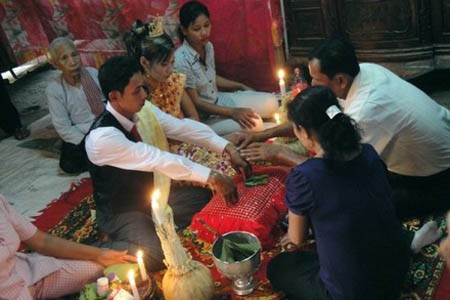 高棉族的传统婚礼 - ảnh 2