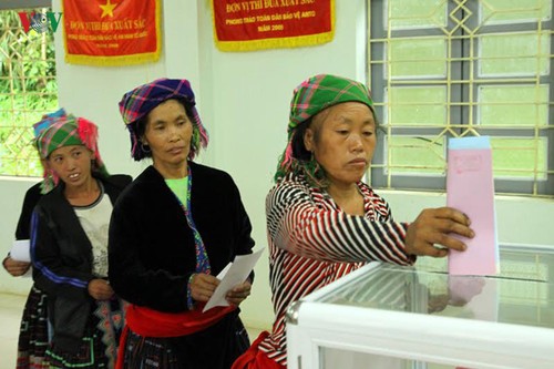 越南第14届国会和2016至2021年任期各级人民议会代表选举在全国各地举行 - ảnh 1