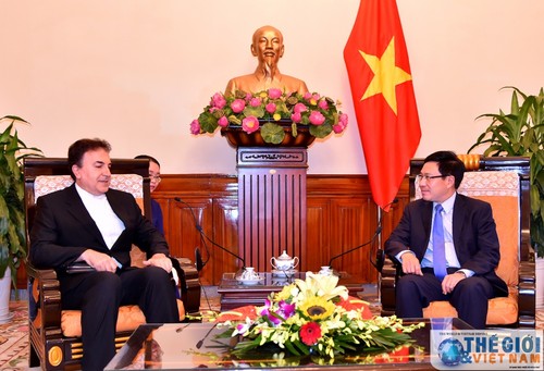 越南政府副总理兼外交部长范平明会见伊朗驻越大使萨利赫·艾迪比 - ảnh 1