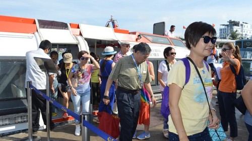 坚江省：国际游轮将游客送至富国岛 - ảnh 1