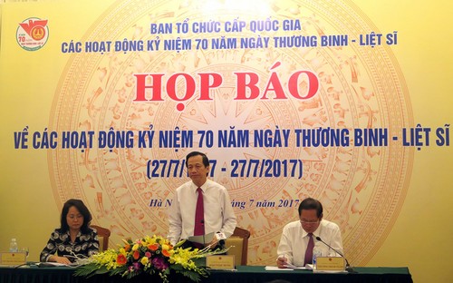 越南将举行多项活动纪念荣军烈士节70周年 - ảnh 1