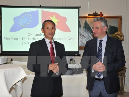 越南-欧盟友好议员小组成立两周年纪念仪式在欧洲议会举行  - ảnh 1