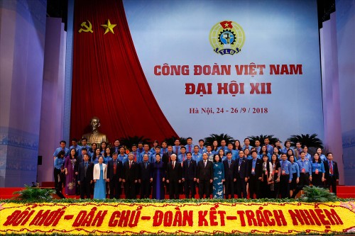 越南工会第12次全国代表大会取得圆满成功 - ảnh 1