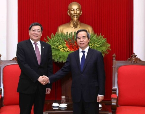 越共中央经济部部长阮文平会见中国共产党代表团 - ảnh 1