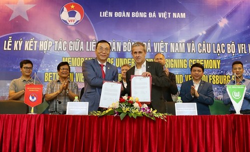 越南与德国合作推动越南足球发展 - ảnh 1