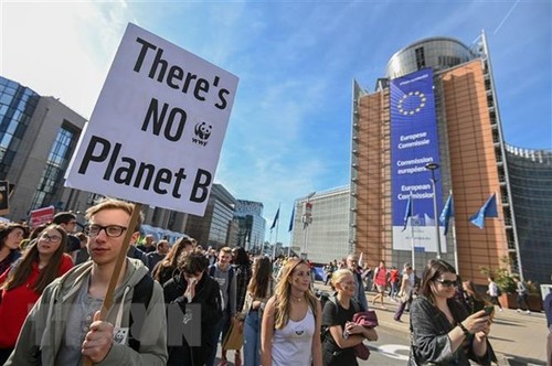 意大利 加拿大和荷兰数百万人参加应对气候变化游行 - ảnh 1