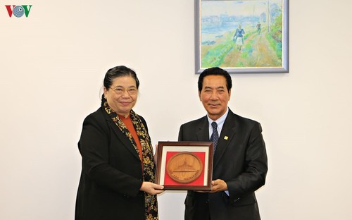 越南国会常务副主席丛氏放与老挝国会副主席本邦∙布达纳冯举行双边会晤 - ảnh 1