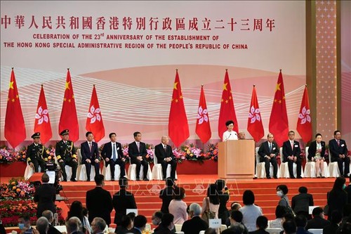 香港举行回归中国23周年纪念活动 - ảnh 1