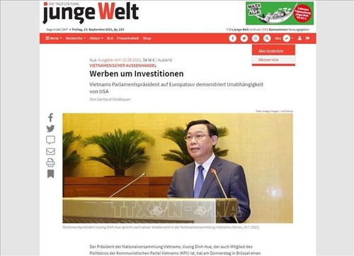 德国媒体：越南国会主席王庭惠访欧体现了越南的多元化与独立政策 - ảnh 1