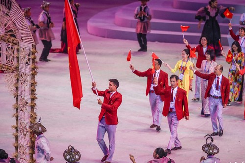 参加第31届东运会的越南体育代表团4月28日宣誓出征  - ảnh 1