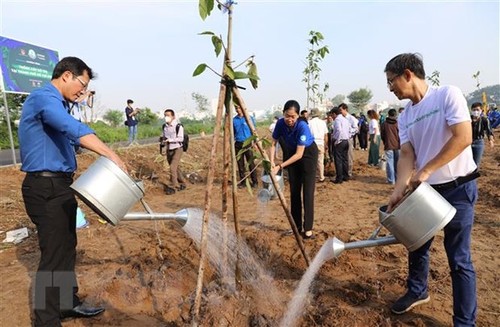 胡志明市启动城市植树活动 实施“百万棵树——绿色越南”计划 - ảnh 1