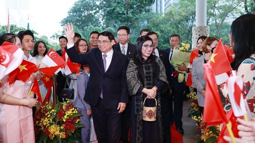 越南政府总理范明政开始对新加坡进行正式访问 - ảnh 1