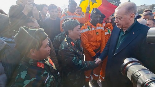 土耳其总统埃尔多安感谢越南的及时救援 - ảnh 1