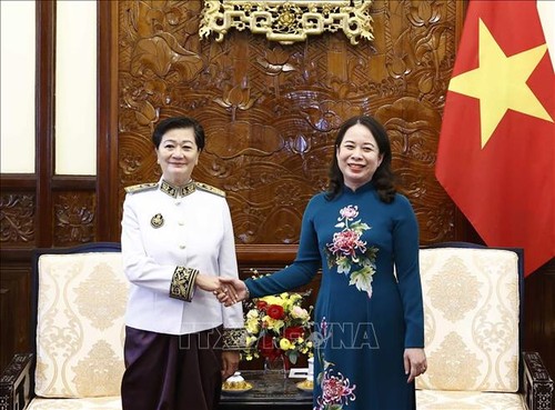 越南国家代主席武氏映春会见瑞士、马来西亚、柬埔寨驻越大使 - ảnh 3