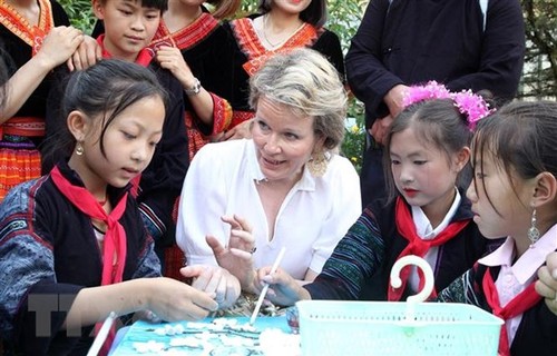 越南儿童保护和照顾工作给比利时王后玛蒂尔德留下良好印象 - ảnh 1