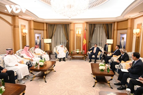 越南政府总理范明政抵达利雅得   开始出席东盟—海合会峰会并访问沙特阿拉伯王国之旅 - ảnh 2