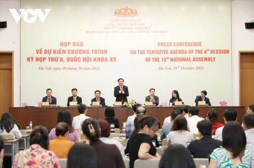 越南国会举行记者会，通报第六次会议相关信息 - ảnh 1