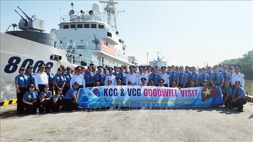 越南与韩国海岸警卫队开展合作培训 - ảnh 1