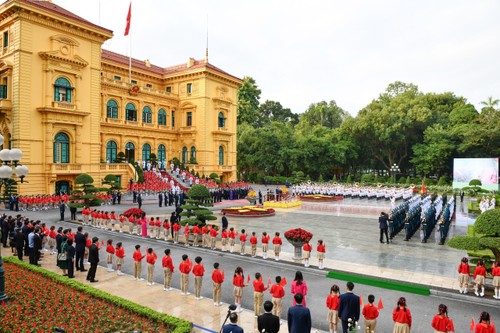 阮富仲总书记主持仪式 ，欢迎中共中央总书记、国家主席习近平访问越南 - ảnh 1