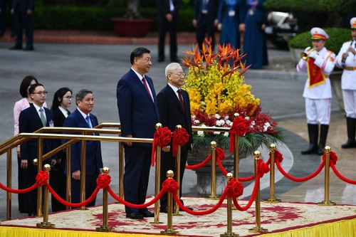 阮富仲总书记主持仪式 ，欢迎中共中央总书记、国家主席习近平访问越南 - ảnh 2