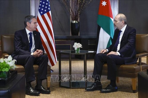 美国国务卿会见约旦官员，讨论加沙地带问题 - ảnh 1