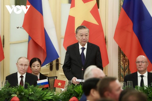 越南国家主席苏林主持晚宴，招待俄罗斯总统普京一行 - ảnh 1