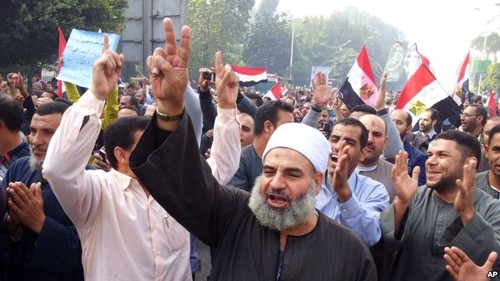 Mesir: Fihak Islam melakukan demonstrasi mendukung Presiden - ảnh 1
