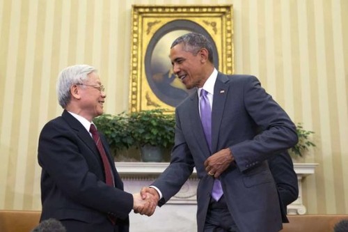 Tilgram terima kasih dari Sekjen Nguyen Phu Trong kepada Presiden Barack Obama dan Sekjen PBB Ban Ki-moon - ảnh 1