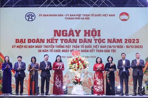 Hanoi célèbre la Journée de grande union nationale au niveau municipal - ảnh 1