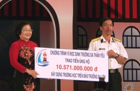 Spende zum Bau einer neuen Schule für die Truong Sa-Inseln - ảnh 1