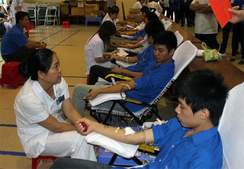 Zahlreiche Provinzen starten Blutspendekampagne im Sommer 2013 - ảnh 1