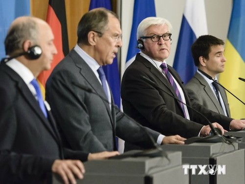 Russland, Deutschland und Frankreich rufen Ukraine zum Waffenstillstand auf - ảnh 1