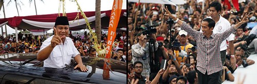 Präsidentschaftswahl in Indonesien: Spannendes Rennen zwischen Kadidaten - ảnh 1