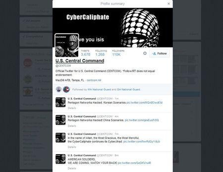 Cyber-Angriff auf Twitter- und Youtube-Accounts der CENTCOM - ảnh 1