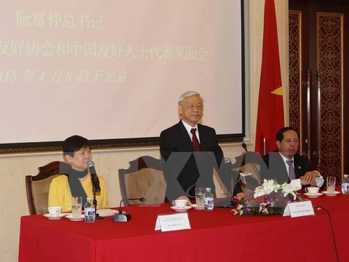 Der KPV-Generalsekretär trifft Vertreter der Freundschaftsgesellschaften Chinas - ảnh 1