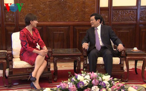 Staatspräsident Truong Tan Sang trifft neue Botschafter  - ảnh 1