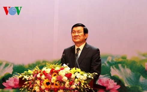 Staatspräsident Truong Tan Sang nimmt am 55. Gründungstag der Staatsanwaltschaft teil - ảnh 1