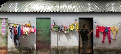 Fotoinstallation über Leben und Wohnen der Wanderarbeiter in Vietnam - ảnh 1