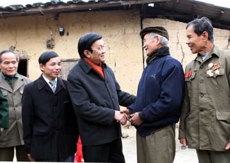 Staatspräsident Truong Tan Sang besucht Provinz Lang Son	 - ảnh 1
