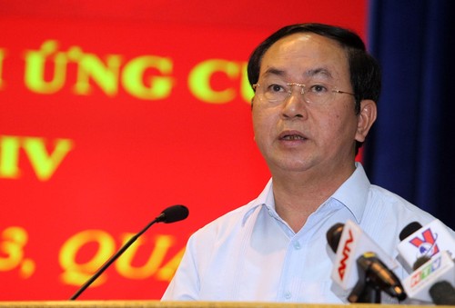 Staatspräsident Tran Dai Quang trifft Wähler in Ho Chi Minh Stadt - ảnh 1