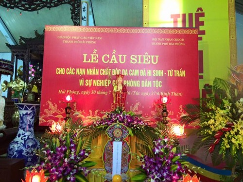 Hai Phong: Gebetszeremonie für Agent-Orange-Opfer - ảnh 1
