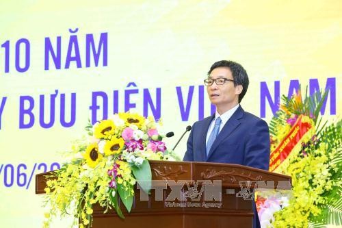 Feier zum 10. Gründungstag der vietnamesischen Post  - ảnh 1