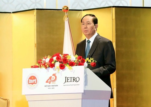 Tran Dai Quang trifft den Präsidenten der Union der Japan-Vietnam-Abgeordneten - ảnh 1