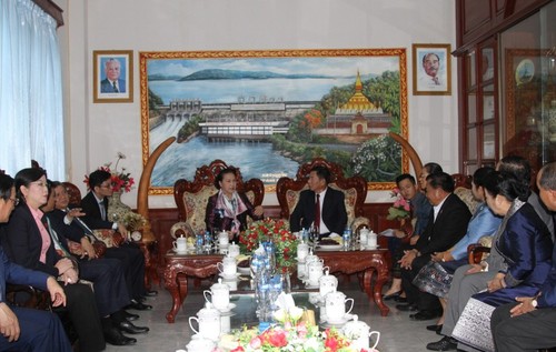 Parlamentspräsidentin Nguyen Thi Kim Ngan besucht die laotische Provinz Vientiane - ảnh 1